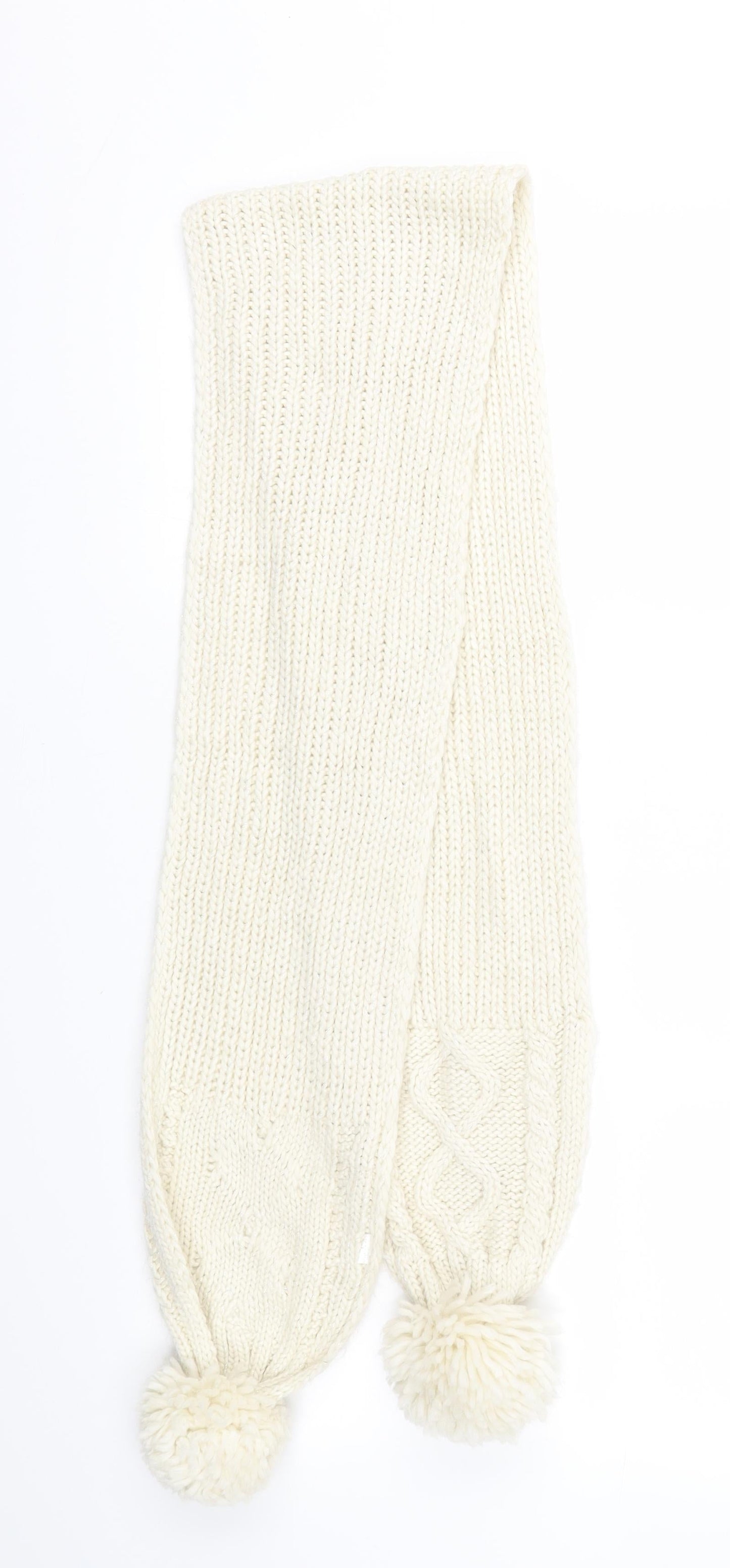 Preworn Womens Ivory    Scarf
