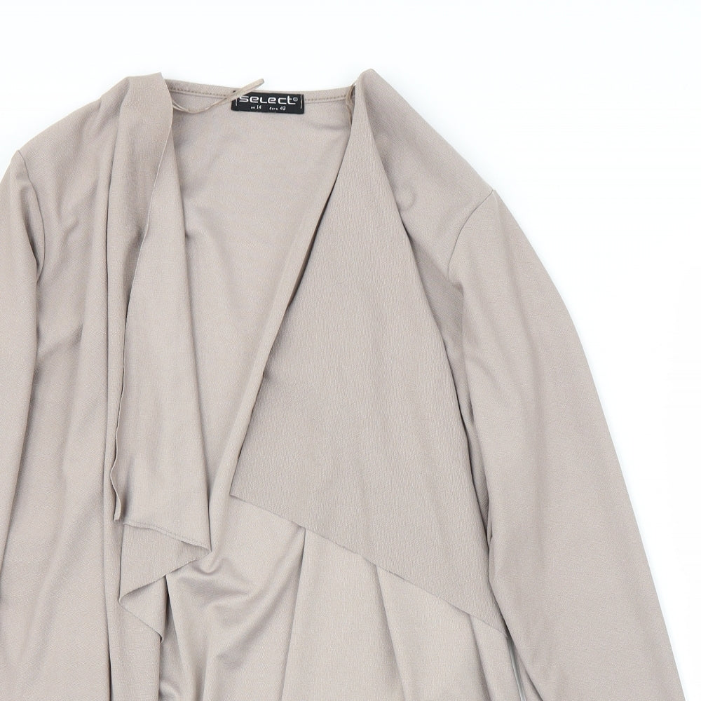 Select Womens Beige   Cardigan Jumper Size 14