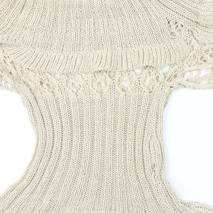 Preloved Ogo Womens Beige   Pullover Jumper Size S - Detail