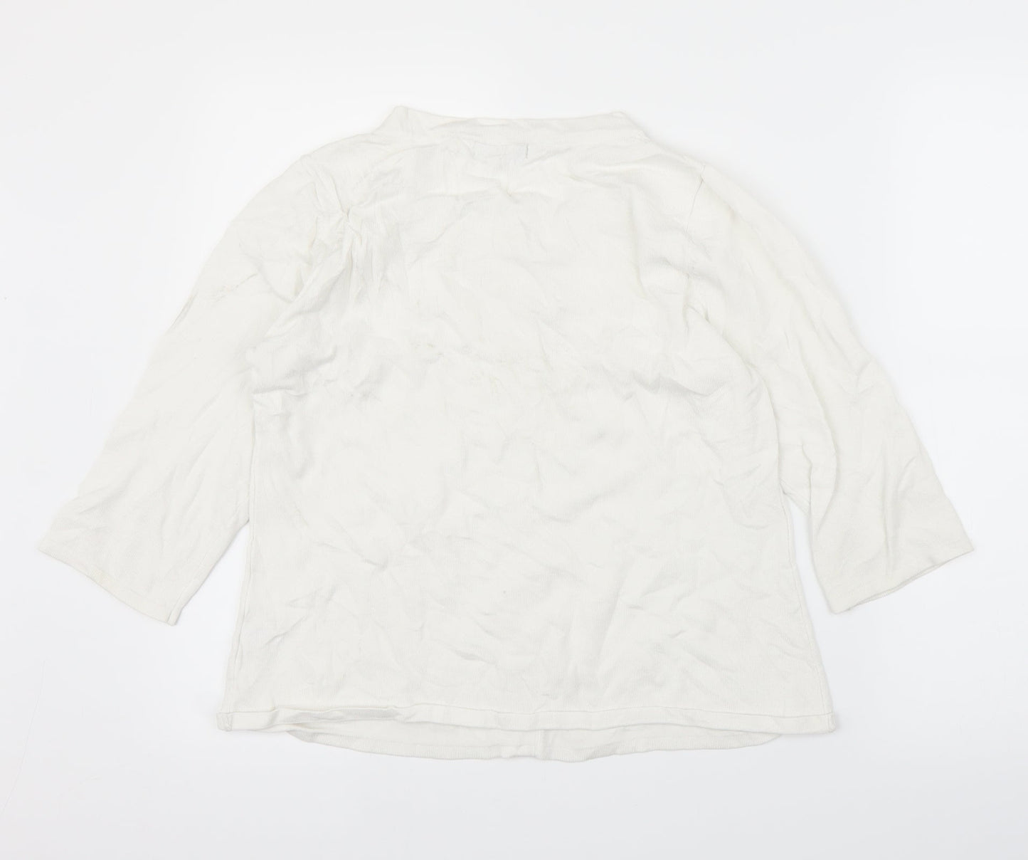 Sky Designs Womens White   Basic Blouse Size M