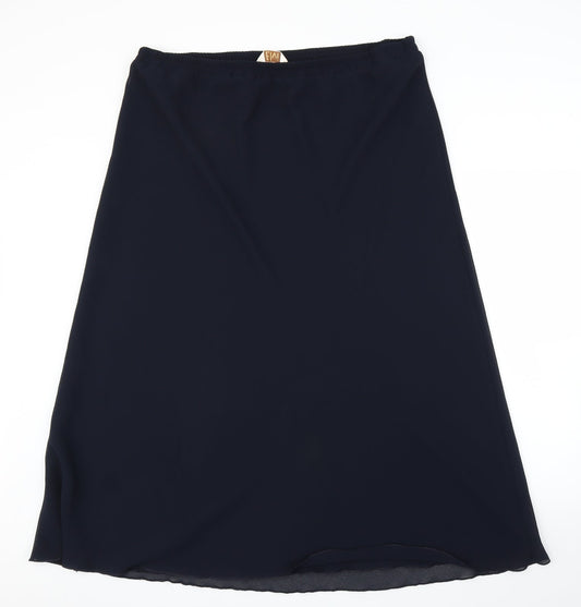 ELVI Womens Blue   A-Line Skirt Size XL