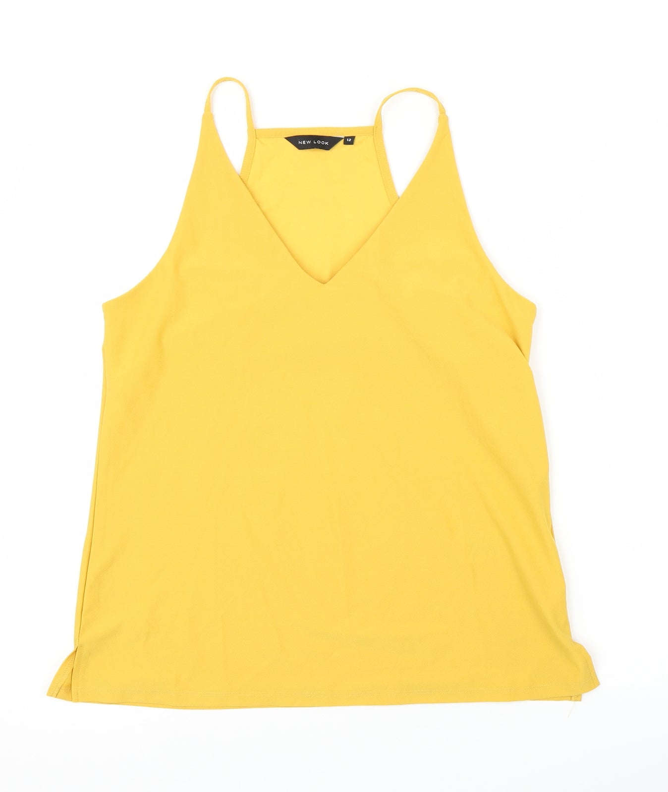 New Look Womens Yellow   Basic Blouse Size 12