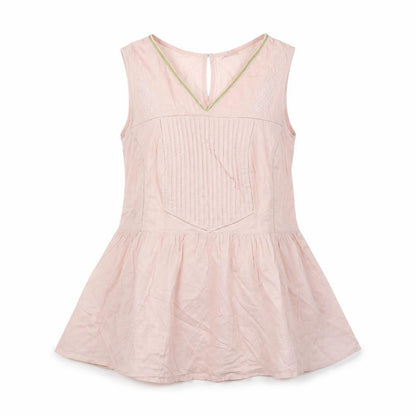 Front view of Papaya women’s pink a-line, size M