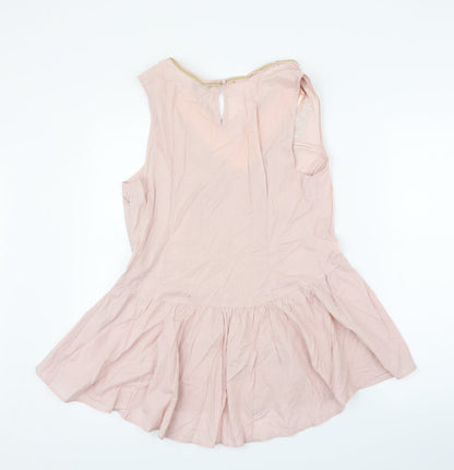 Back view of Papaya women’s pink a-line, size M
