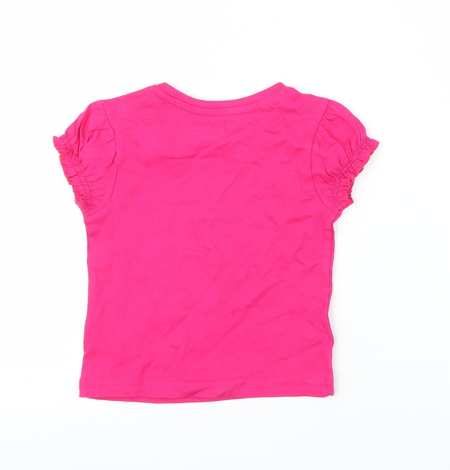 Studio Girls Pink   Basic T-Shirt Size 12-18 Months