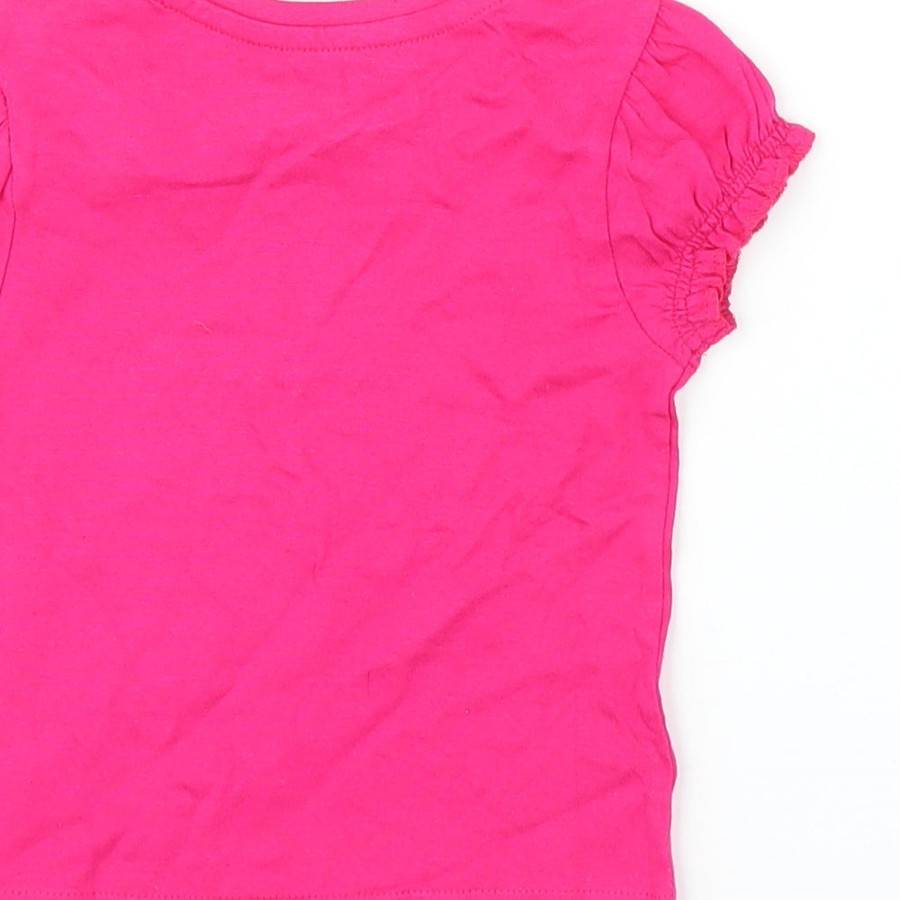 Studio Girls Pink   Basic T-Shirt Size 12-18 Months