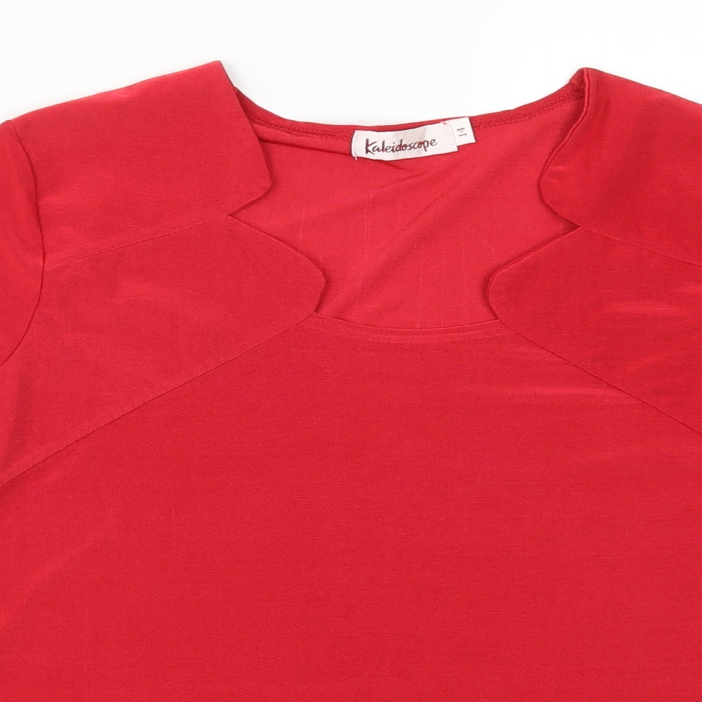 Kaleidoscope Womens Red   Basic T-Shirt Size 14