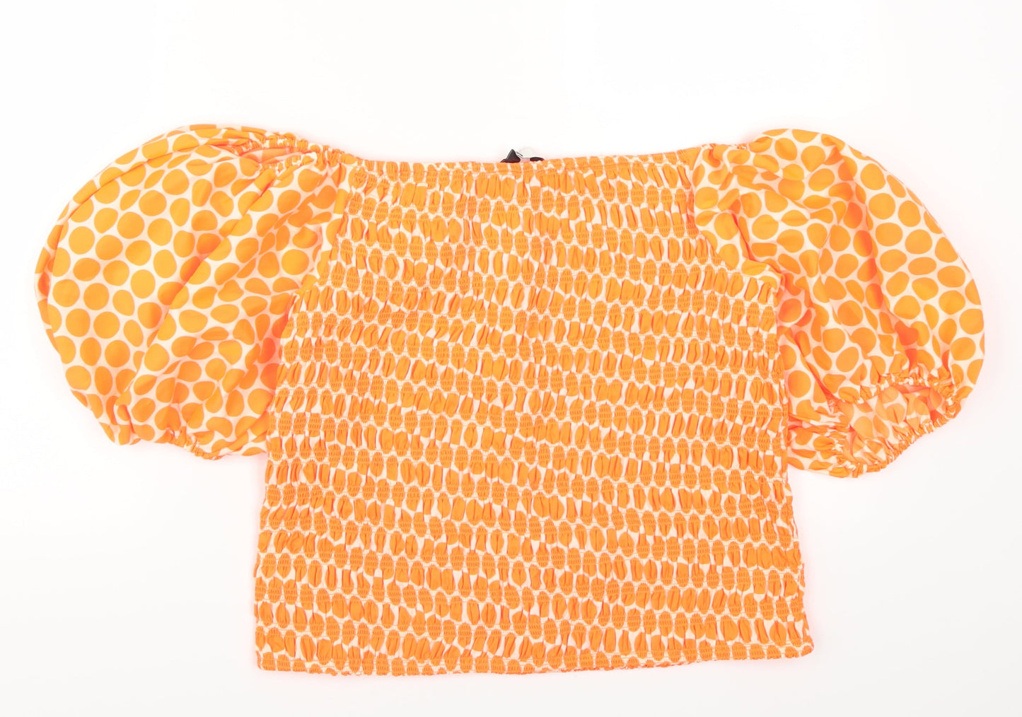 Very Womens Orange Polka Dot  Basic Blouse Size 18