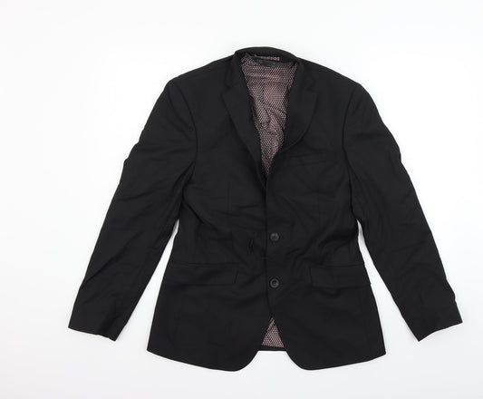 Marks and Spencer Mens Black   Jacket Coat Size 36