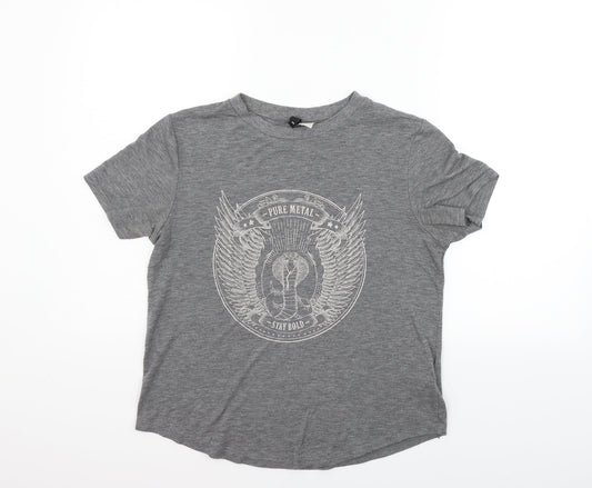 Divided Womens Grey   Basic T-Shirt Size M
