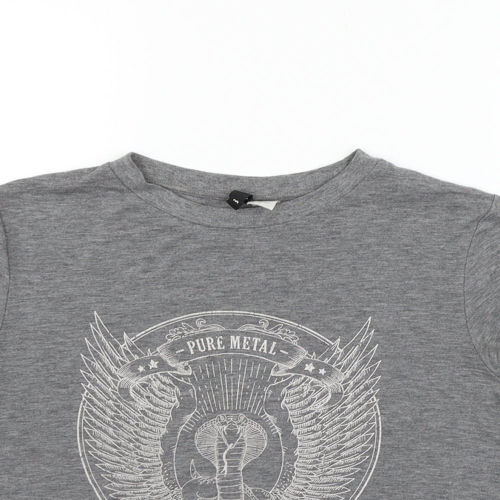 Divided Womens Grey   Basic T-Shirt Size M