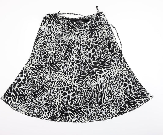 Al Paradise Womens Black Geometric  Cargo Skirt Size 2XL