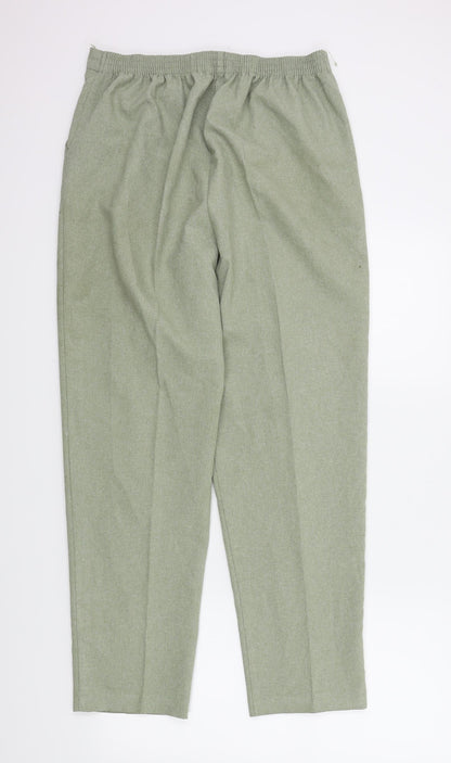 Preloved Classic Womens Green   Trousers  Size 14 L27 in - Back