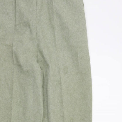 Preloved Classic Womens Green   Trousers  Size 14 L27 in - Detail