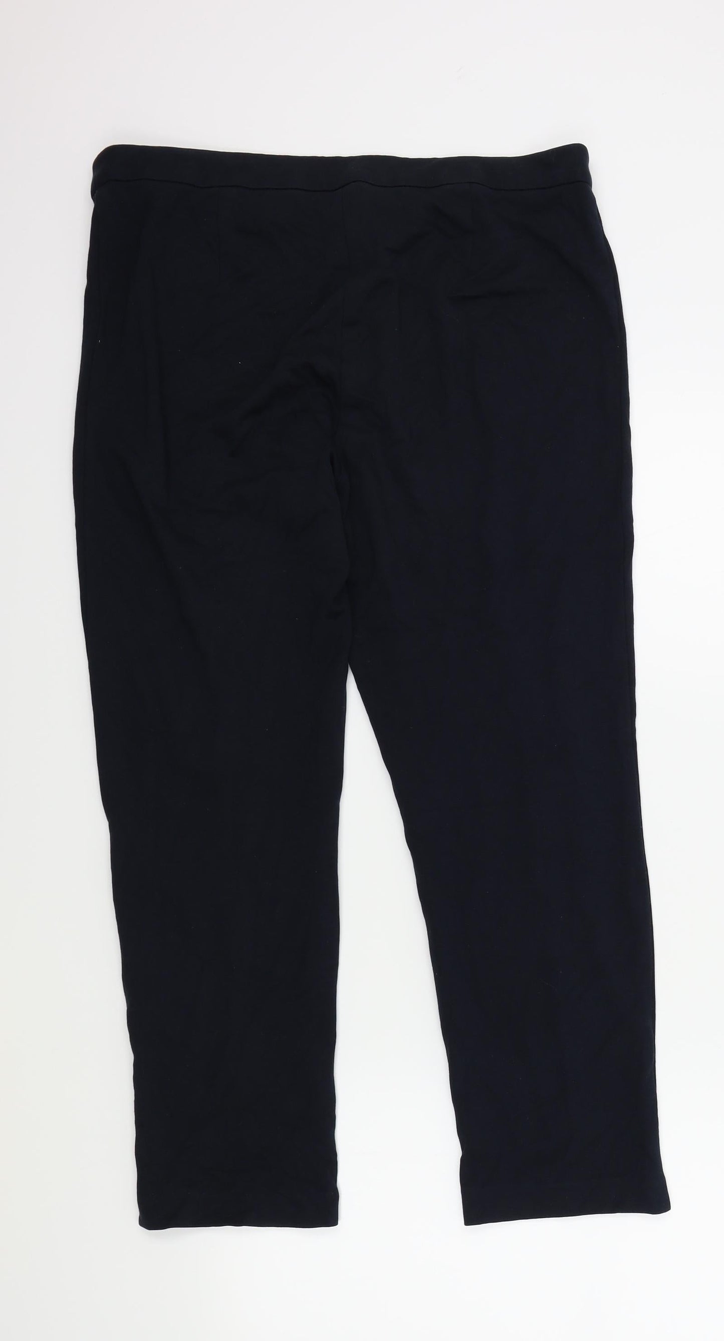 M&S Womens Blue   Trousers  Size 12 L28 in