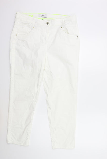 Cecil Womens White   Trousers  Size 33 in L27 in