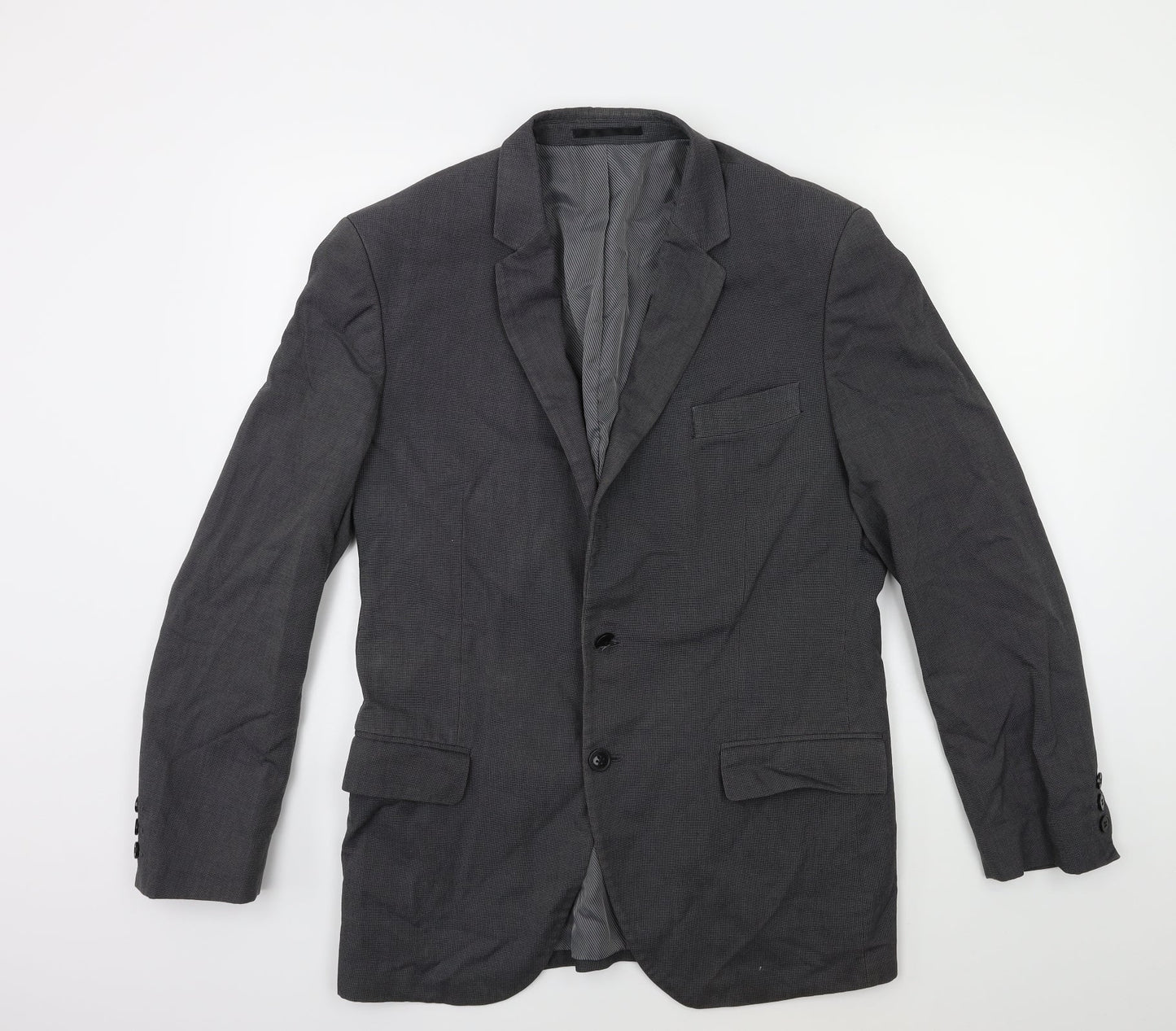 Icona Mens Grey   Jacket Suit Jacket Size 38