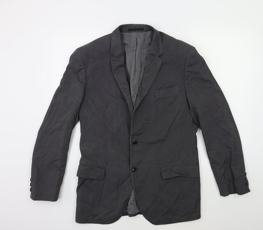 Icona Mens Grey   Jacket Suit Jacket Size 38