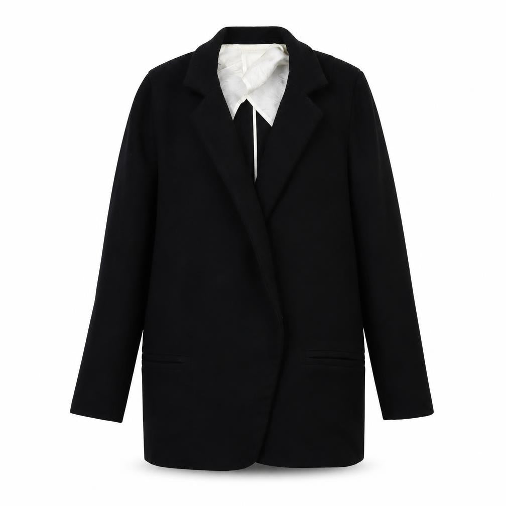 H&M Womens Black   Overcoat Coat Size 4