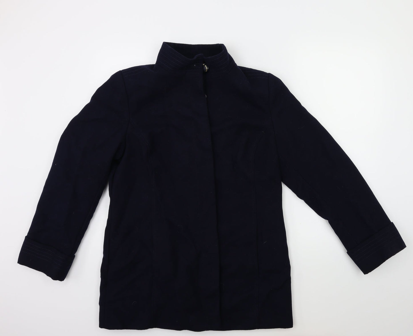 Marks and Spencer Womens Blue   Overcoat Coat Size 14