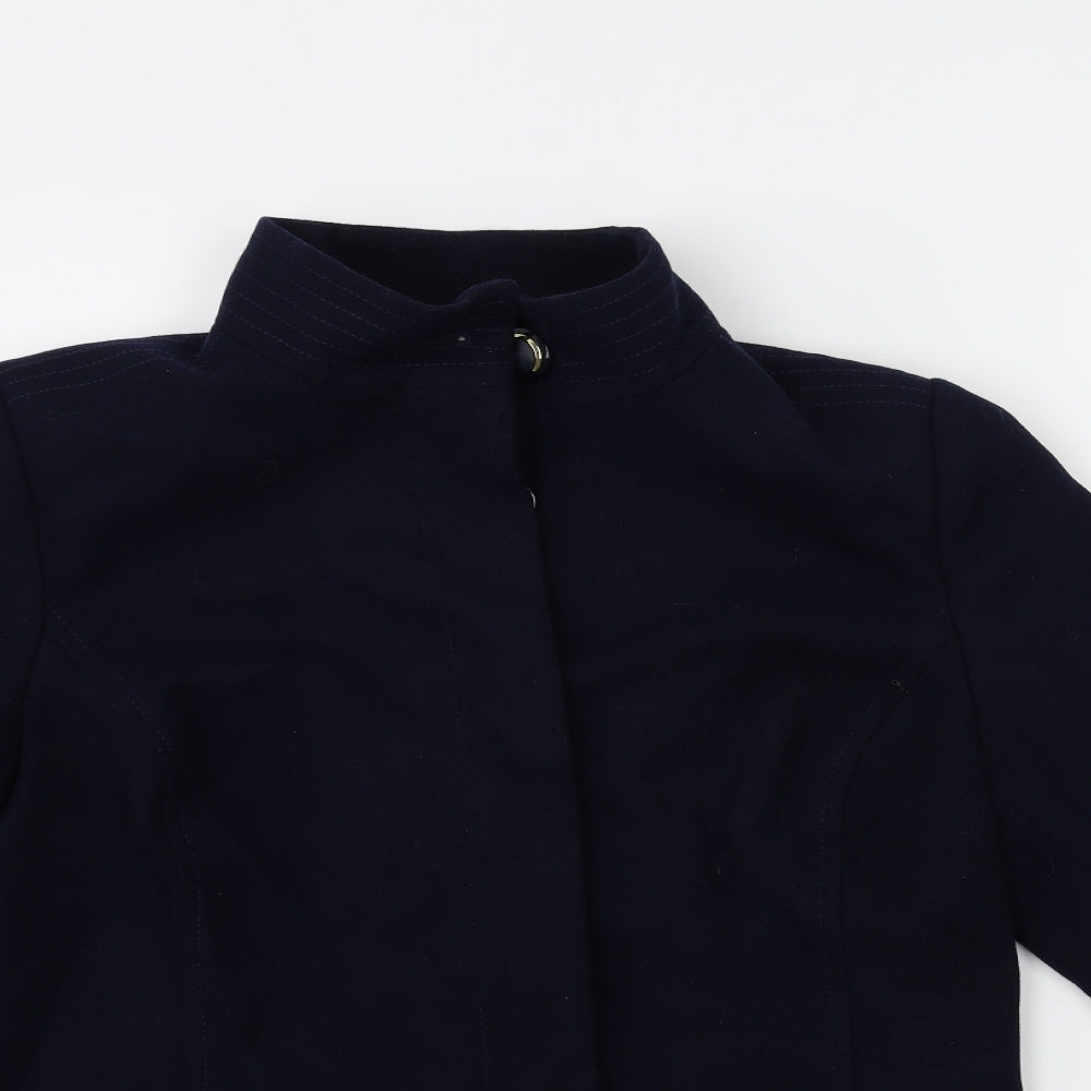 Marks and Spencer Womens Blue   Overcoat Coat Size 14