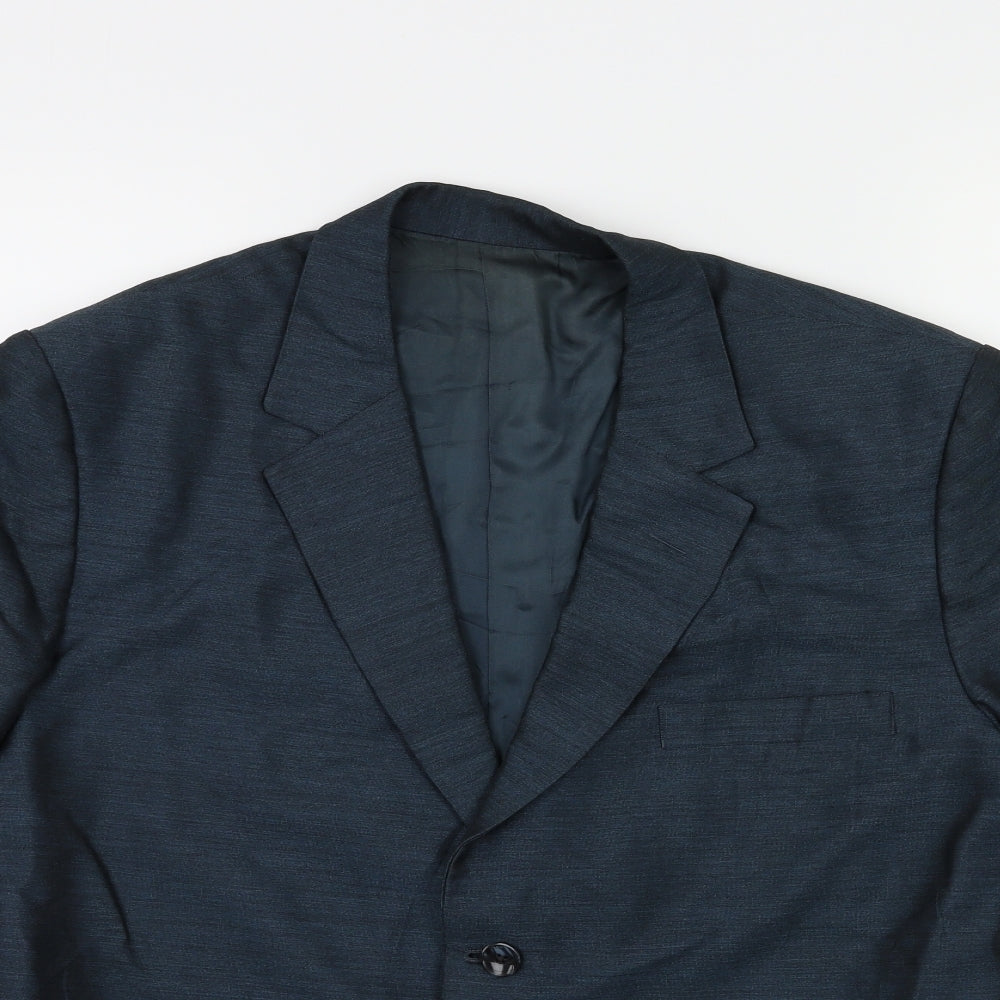 Preworn Mens Blue   Jacket Suit Jacket Size 38