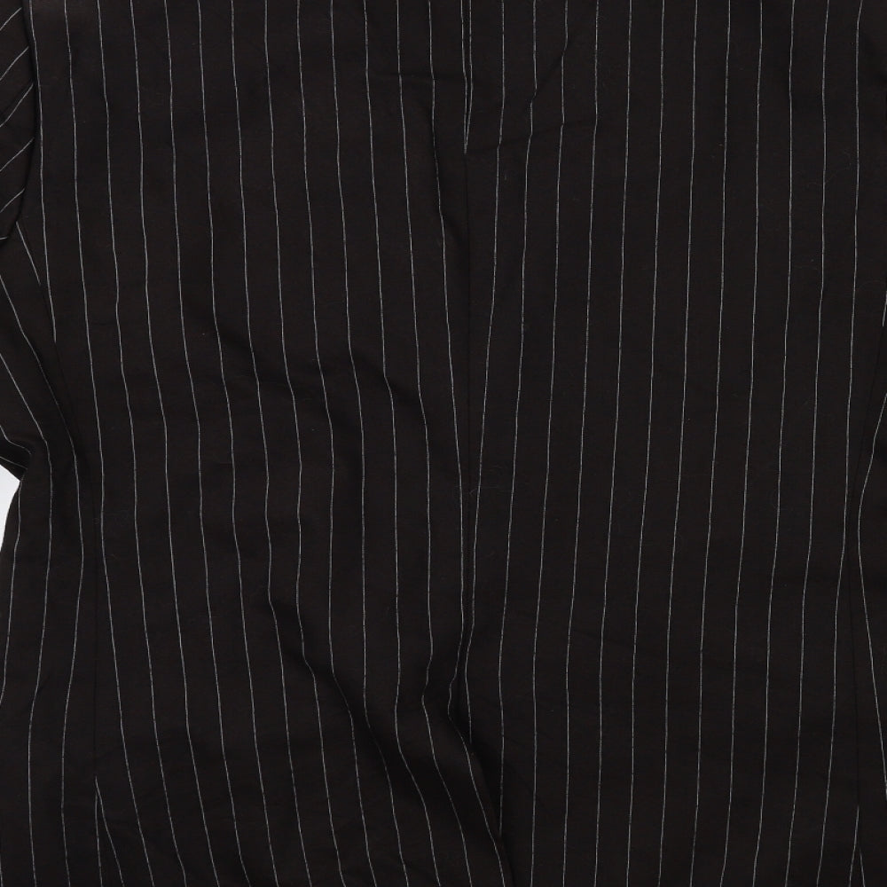 REMUS Mens Brown Striped  Jacket Suit Jacket Size 42