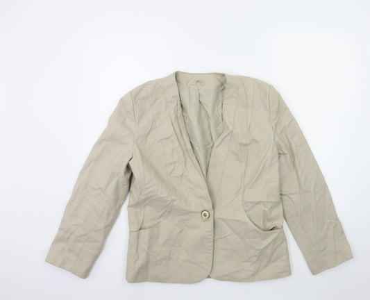 Debenhams Womens Beige   Jacket Coat Size 14