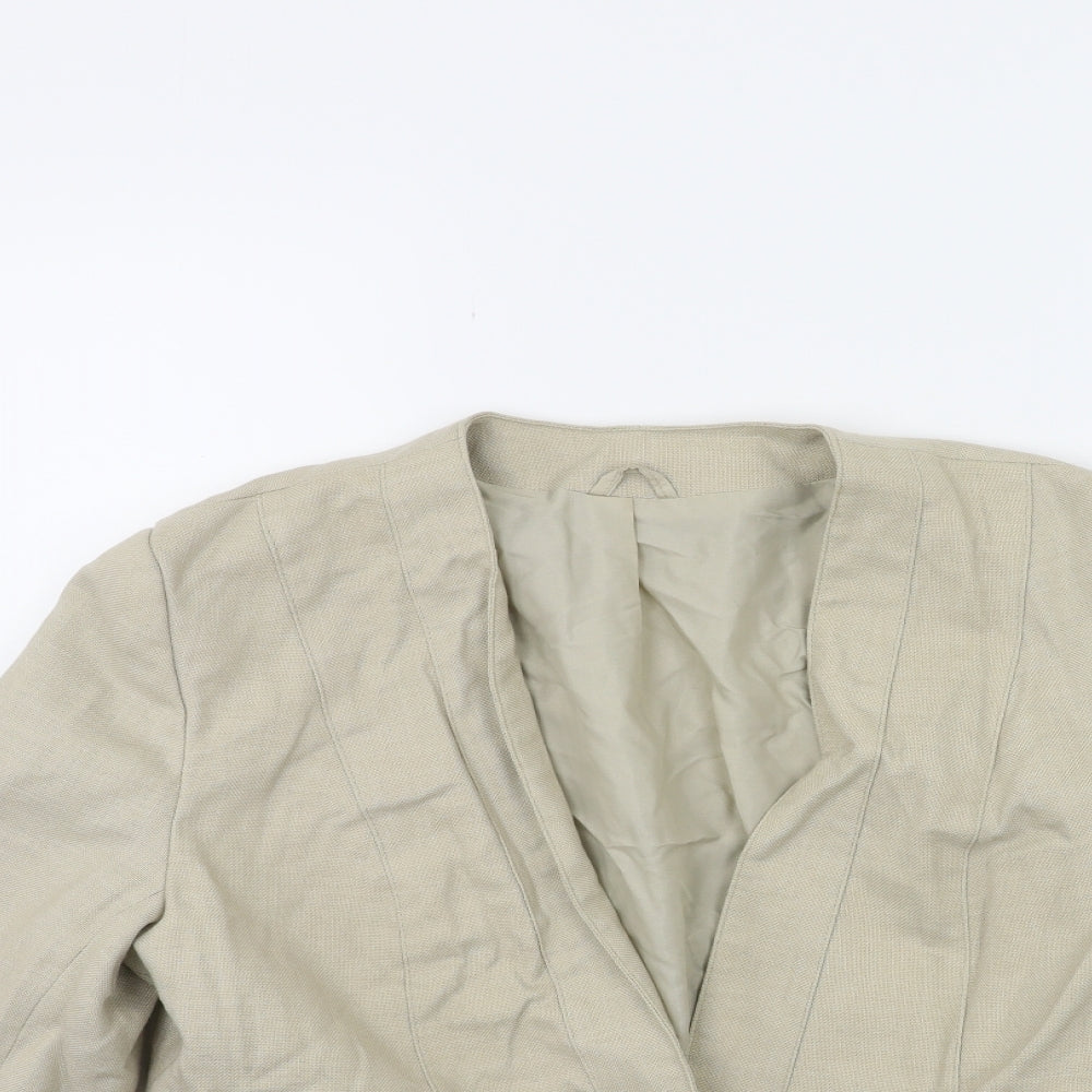 Debenhams Womens Beige   Jacket Coat Size 14