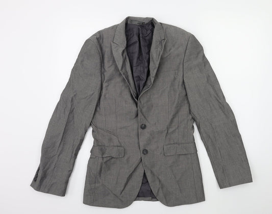Cedar Wood State Mens Grey   Jacket Suit Jacket Size 34