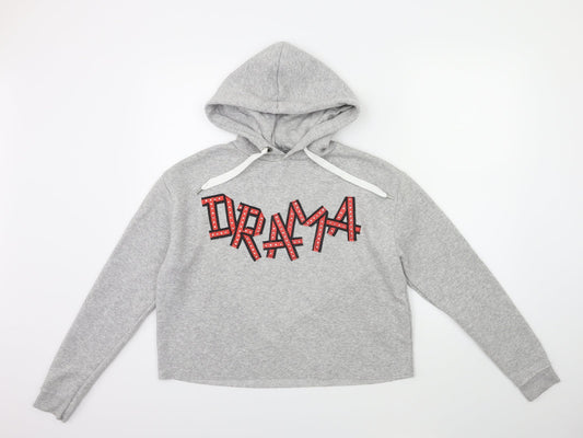 Primark Womens Grey   Pullover Hoodie Size 10