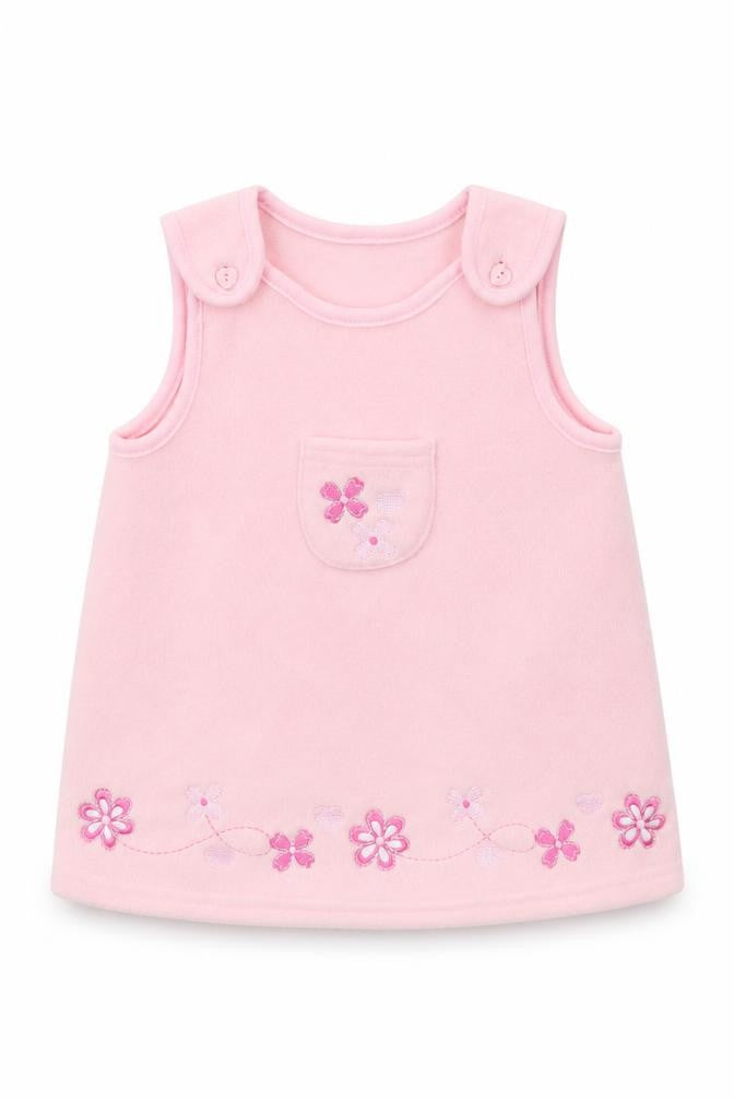 Little precious Baby Pink  Fleece A-Line  Size 3-6 Months