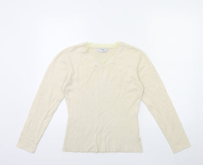 Preloved Nightingales Womens Beige  Knit Pullover Jumper Size L - Front
