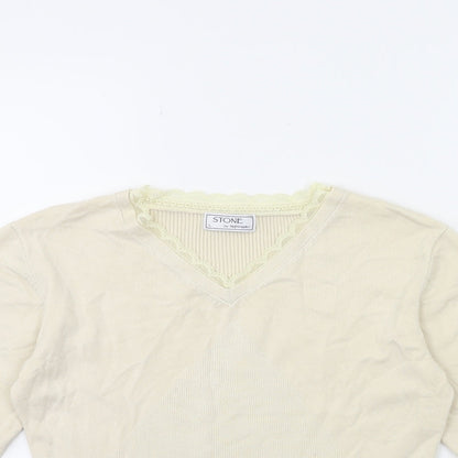 Preloved Nightingales Womens Beige  Knit Pullover Jumper Size L - Detail