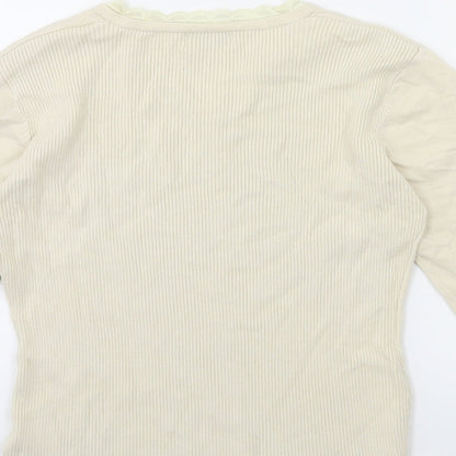Preloved Nightingales Womens Beige  Knit Pullover Jumper Size L - Label
