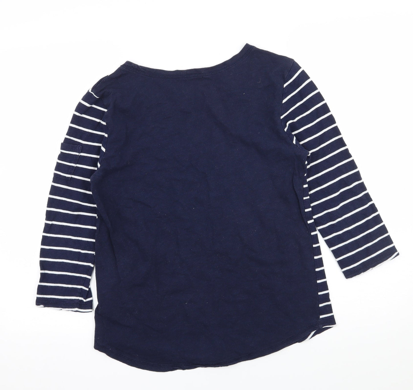 Gap Womens Blue Striped Jersey Basic T-Shirt Size M
