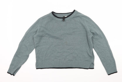 Preloved Divided by H&M Womens Blue  Knit Pullover Jumper Size S - Front