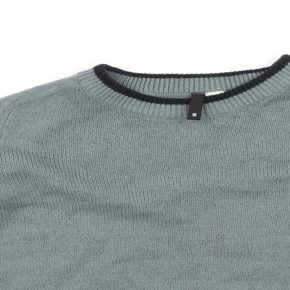 Preloved Divided by H&M Womens Blue  Knit Pullover Jumper Size S - Detail