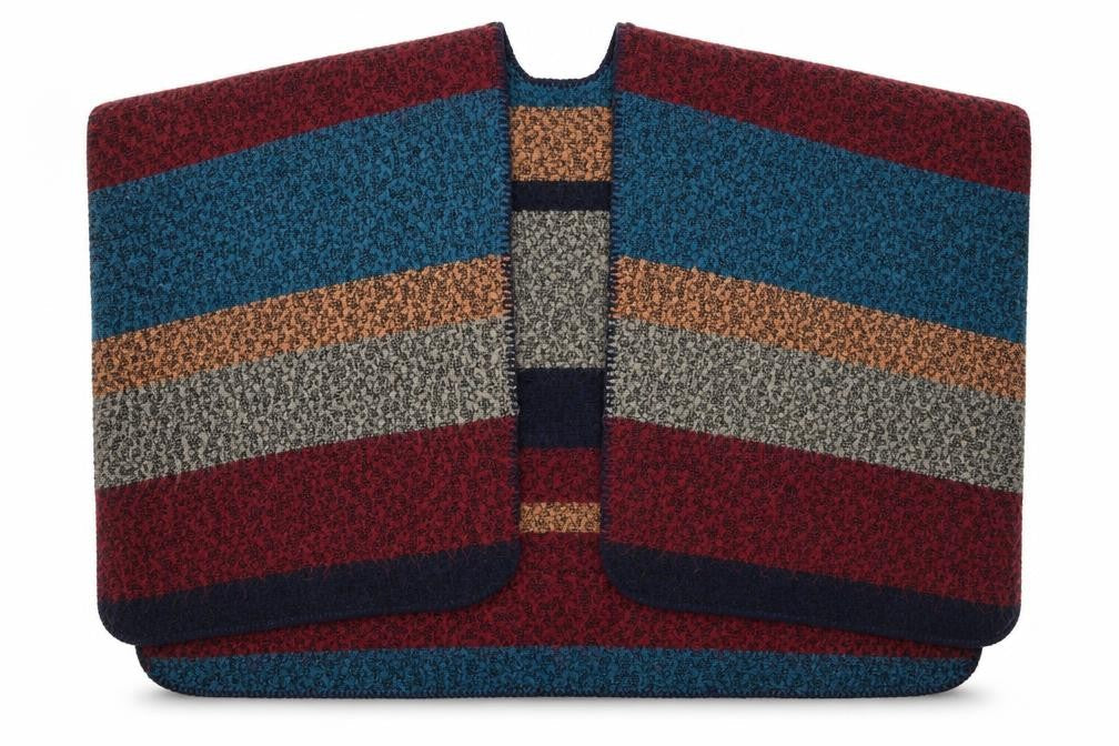 Preworn Womens Multicoloured Striped Knit  Shawl/Wrap