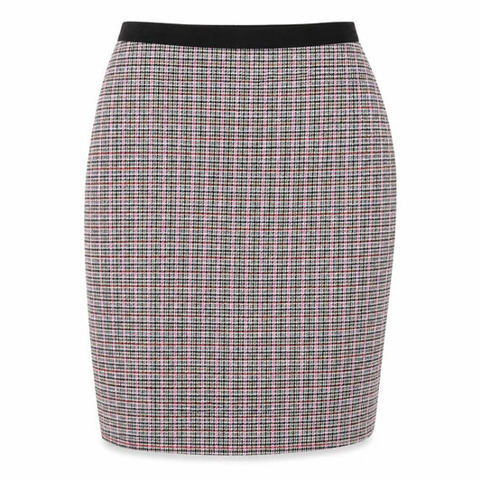 Clements Ribeiro Womens Grey Check  Straight & Pencil Skirt Size 10