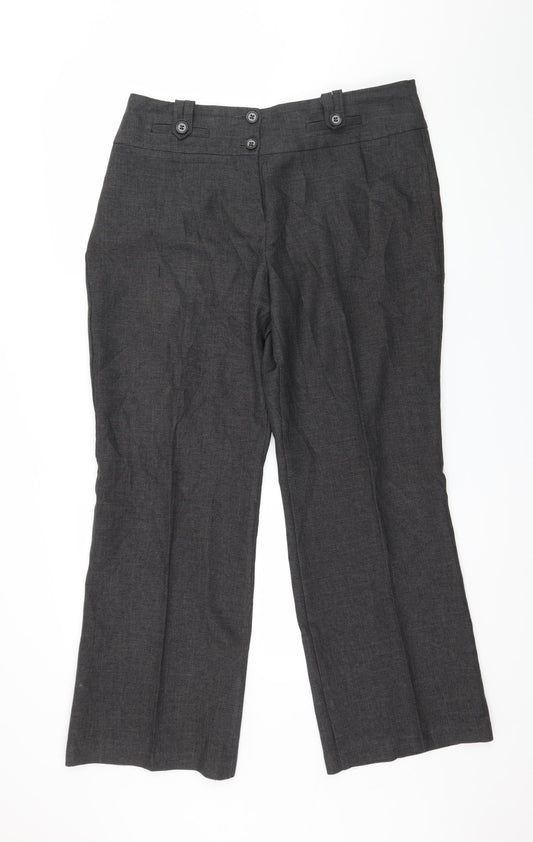 Marks and Spencer Womens Grey   Trousers  Size 16 L30 in