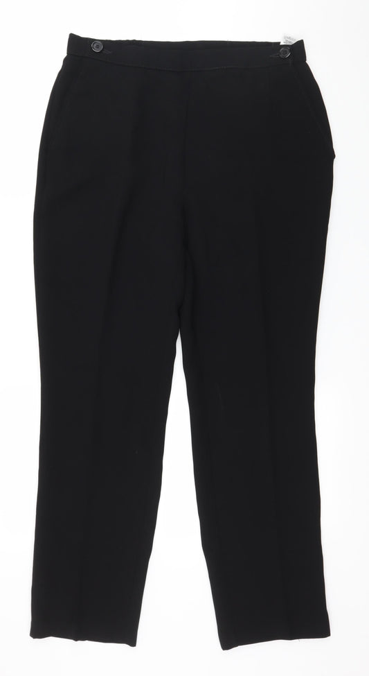 Marks and Spencer Womens Black   Trousers  Size 12 L29 in