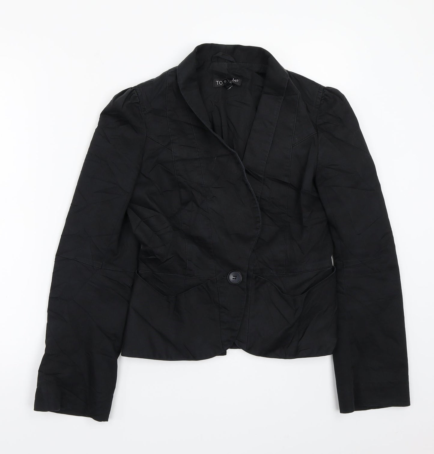 Topshop Womens Black   Jacket Coat Size 10