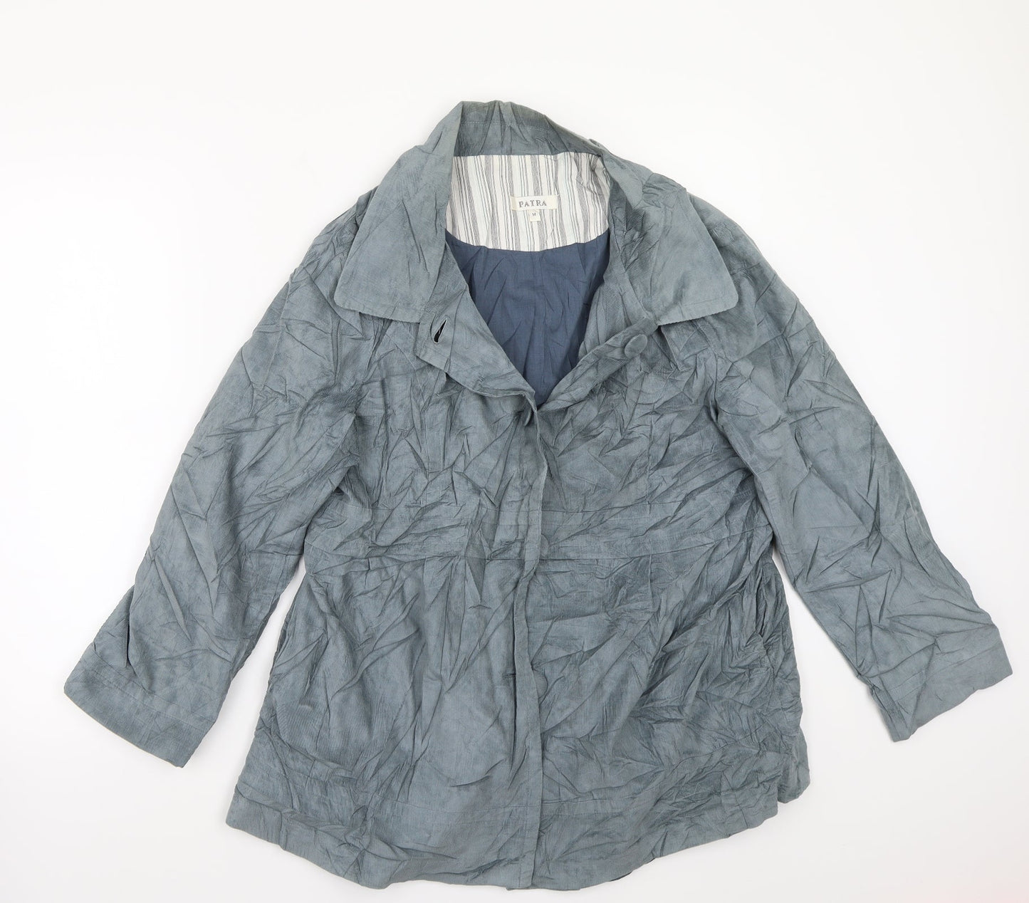 Patra Womens Blue   Jacket Suit Jacket Size M