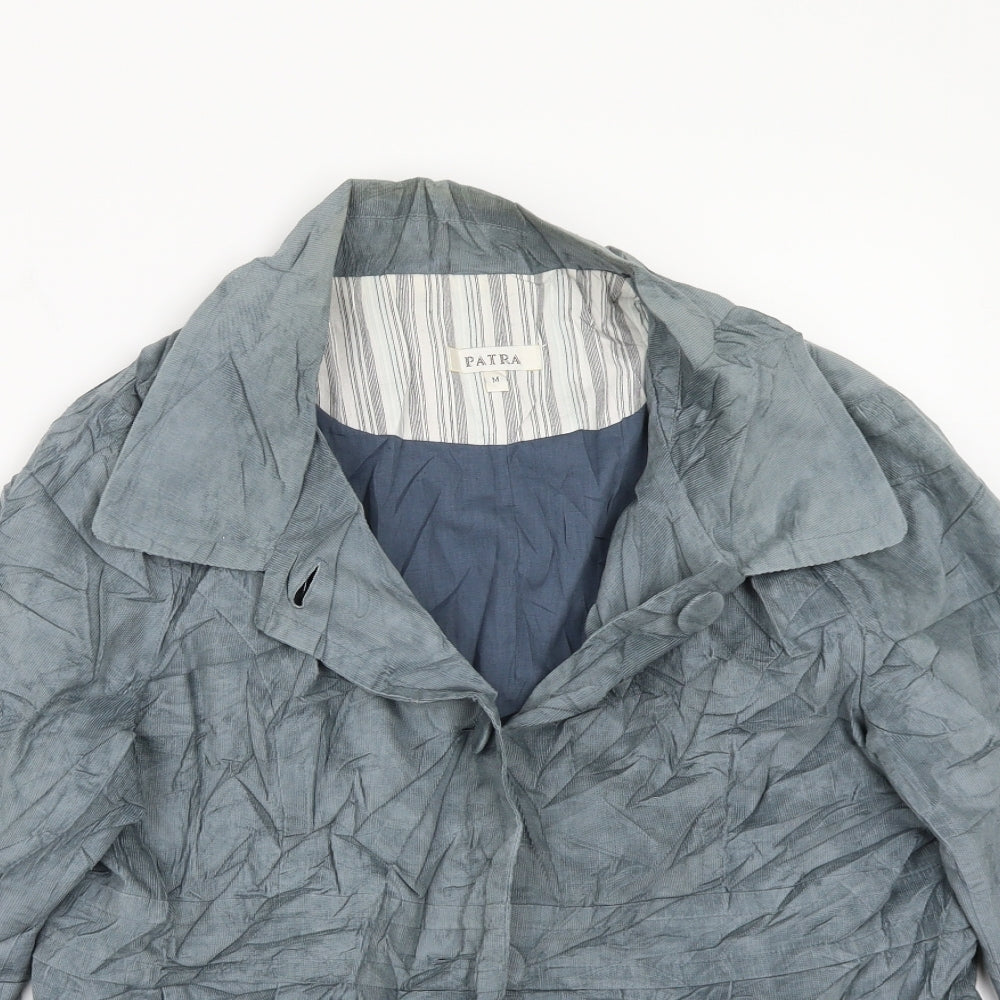 Patra Womens Blue   Jacket Suit Jacket Size M