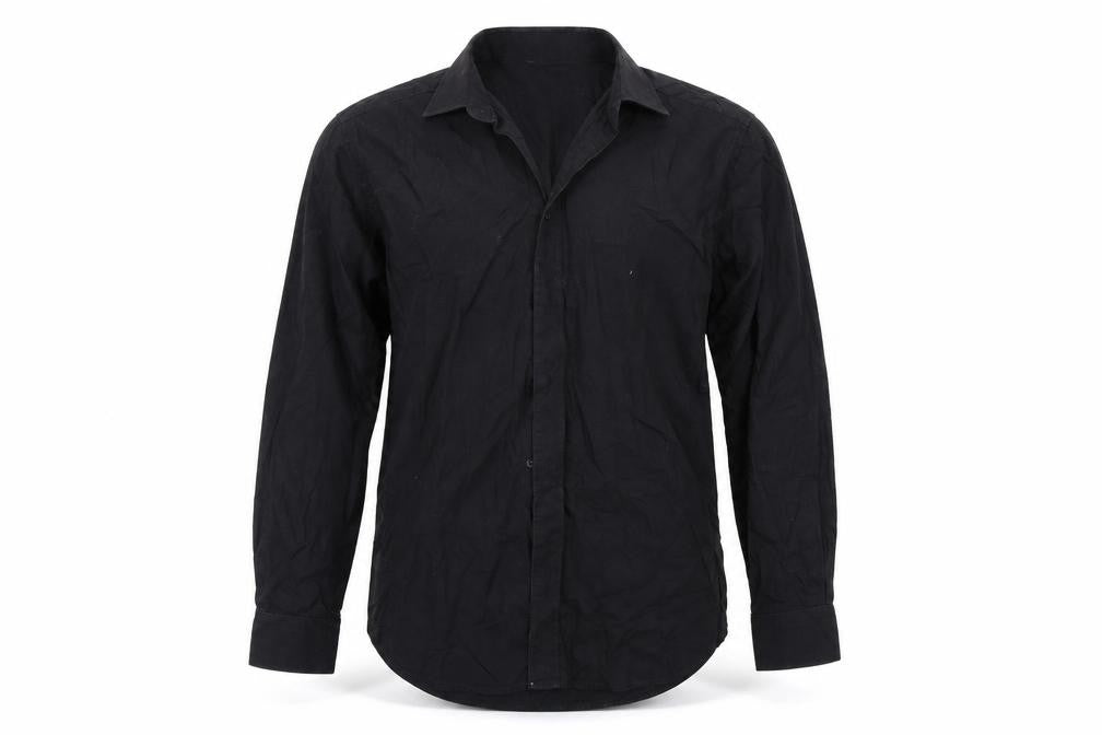 Milan Mens Black    Button-Up Size 16
