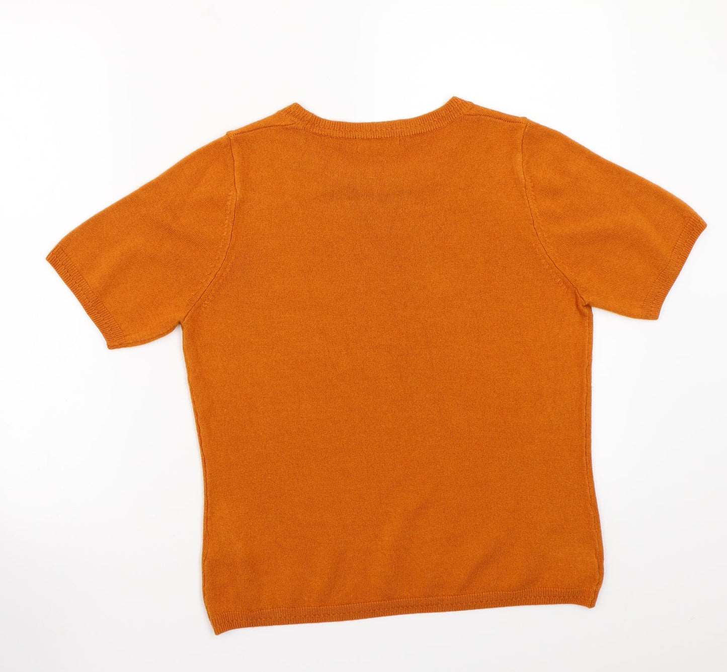 Classics Womens Orange   Basic T-Shirt Size 10