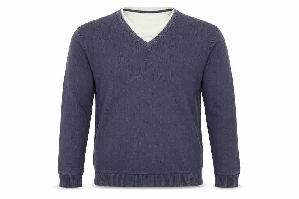 Easy Mens Blue   Pullover Jumper Size L