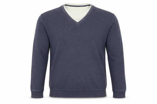 Easy Mens Blue   Pullover Jumper Size L