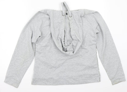 Preloved George Womens Grey   Pullover Hoodie Size 12 - Back